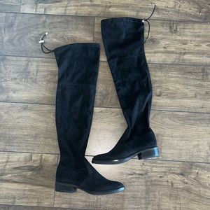 Sam Edelman OTK 6 Black Suede Boots Paloma Over the Knee